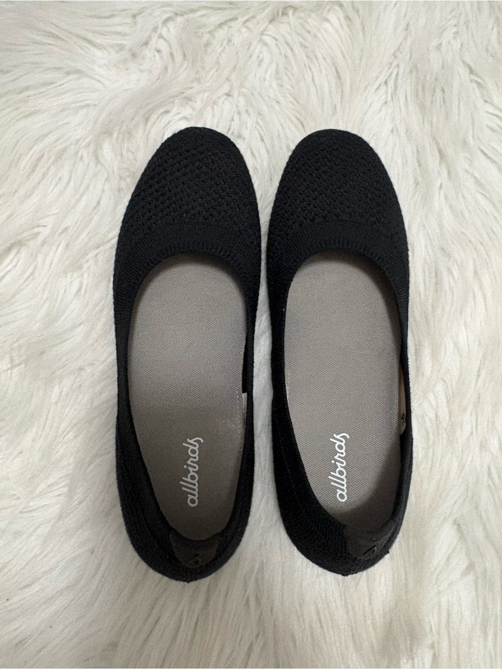 Allbirds Black Tree Breezers Comfy Natural Fibers Knit Flats